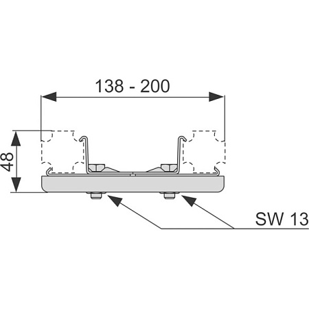 Универсальное соединение Tece TECEprofil 9018002