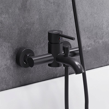 Смеситель Damixa Scandinavian Pure 361000300 для ванны с душем черный