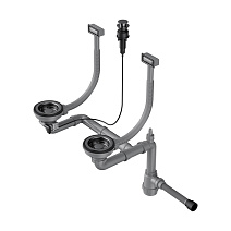 Слив-перелив для мойки Omoikiri WK-2-GM-A вороненая сталь