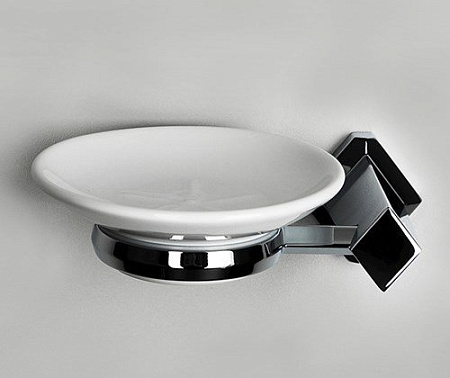 Мыльница WasserKRAFT Aller K-1129C керамика, хром