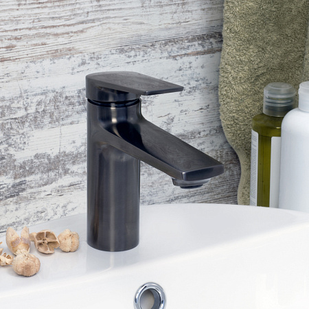 Смеситель WasserKRAFT Wiese 8403 для раковины, оружейная сталь