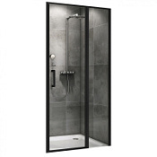Душевая дверь ABBER Sonnenstrand AG04110BS прозрачное/черный