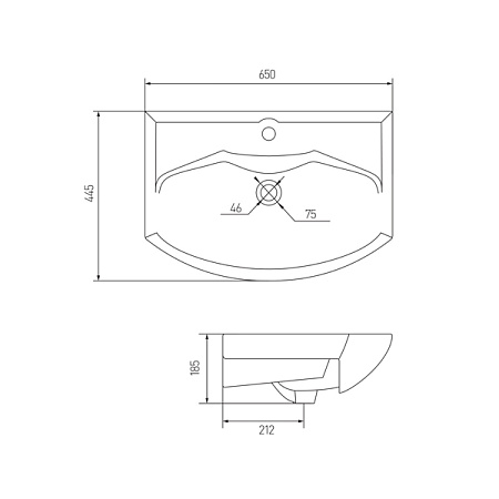 Мебель для ванной Aquaton Ария 1A134001AA010 65 белый