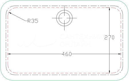 Раковина Artceram Gea GEL001 01;00 53 белый глянцевый