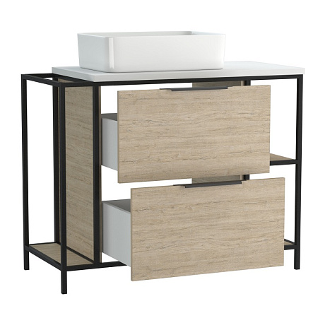 Тумба под раковину Cersanit Bosquet 63013 100 дуб