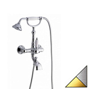 Смеситель Emmevi Laguna 40011CO для ванны с душем, хром/золото