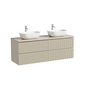 Тумба с раковиной и столешницей Sancos Snob T 140 SNT70CE+TT140A2X Beige Soft/Kreman