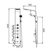 Душевая панель RGW Shower Panels 21140105-03 белый Душевая панель RGW Shower Panels 21140105-03 белый