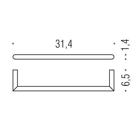 Полотенцедержатель Colombo Mini B4009.GM графит матовый