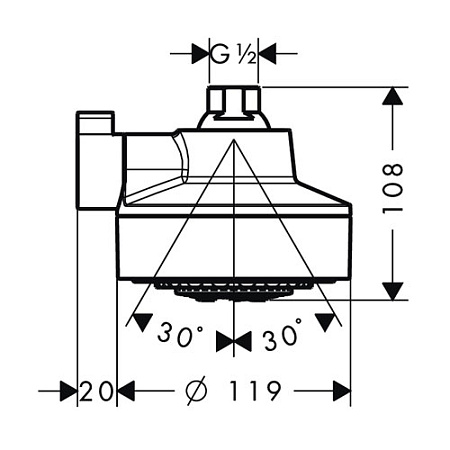Верхний душ Axor  Citterio  39740000