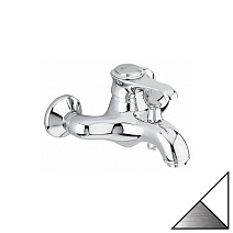 Смеситель Emmevi Tiffany 6001BC для ванны, белый/хром