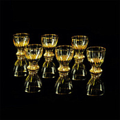 Набор стаканов Migliore Opera 25603 хрусталь, декор золото 