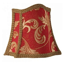 Абажур для светильника Migliore Complementi ML.COM-50.688.25 бордовый с декором, золото/бронза