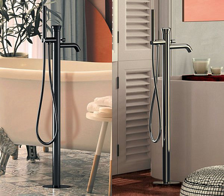 Смеситель Remer Element ET08 для ванны с душем, хром