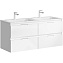 Тумба с раковиной Aqwella Accent ACC0112W 120 белый - фото 1