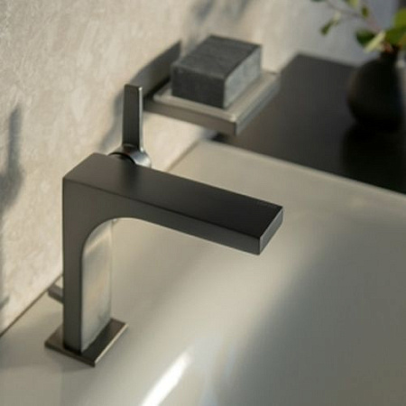 Смеситель Keuco Edition 11 51102130000 для раковины, хром черный шлифованный