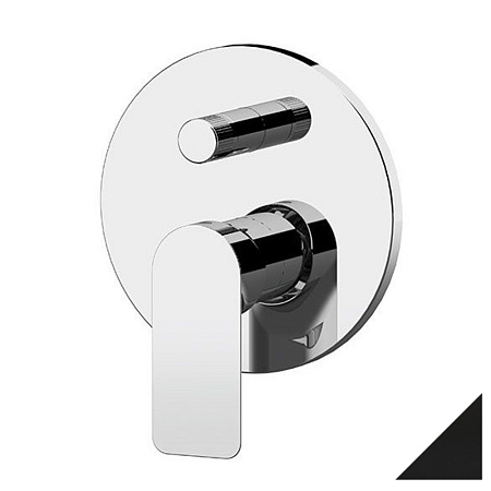 Смеситель Remer Infinity I09HNO для ванны с душем, чёрный матовый