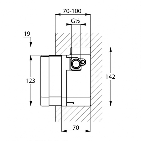 Cкрытая монтажная часть Kludi Zenta 38004 для смесителя