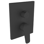 Смеситель Clever Start Elegance 61111 для ванны с душем, черный матовый