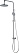 Душевая стойка RUSH Bella BL4535-112 без смесителя, хром