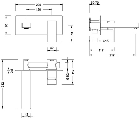 Смеситель Timo Selene 2071/03SM для раковины, черный