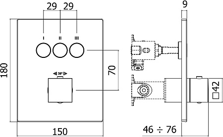 Смеситель Paffoni Compact Box CPT519BO для душа, белый