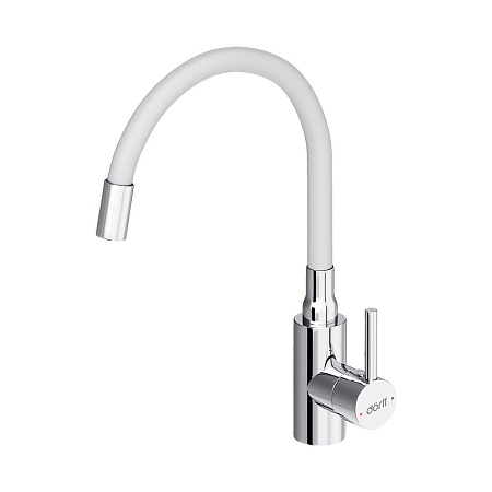 Смеситель Dorff Logic D3007633 для кухонной мойки белый