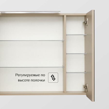 Шкаф-зеркало Roca Oleta A857647515 80 капучино