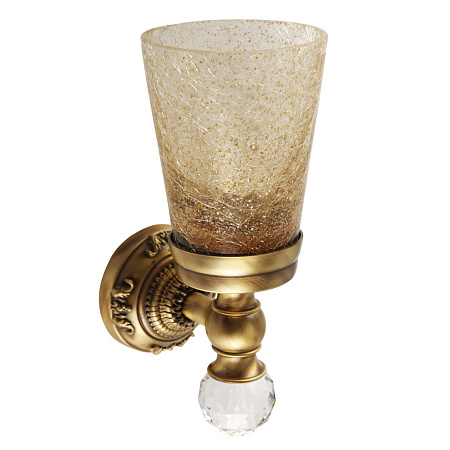 Стакан Migliore Cristalia 16756 настенный, бронза/swarovski