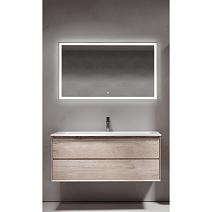 Мебель для ванной Sancos Marmi 2.0 120 MR2.0120EG один смеситель, дуб галифакс натуральный/белый Мебель для ванной Sancos Marmi 2.0 120 MR2.0120EG один смеситель, дуб галифакс натуральный/белый