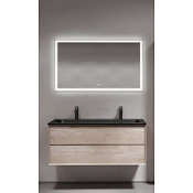 Мебель для ванной Sancos Marmi 2.0 120 MR2.0120EG два смесителя, дуб галифакс натуральный/черный