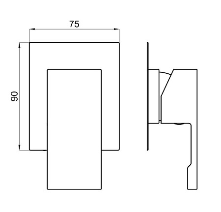 Смеситель Noken Logic 100123921-N194710549 для душа CR