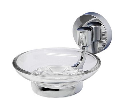 Мыльница WasserKRAFT Rhein K-6229 стеклянная, хром