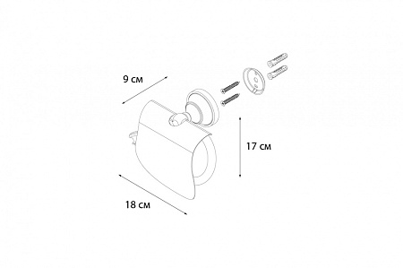 Бумагодержатель Fixsen Bogema FX-78510 хром