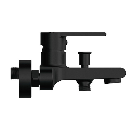 Смеситель Cersanit Brasko Black 63108 для ванны с душем, черный