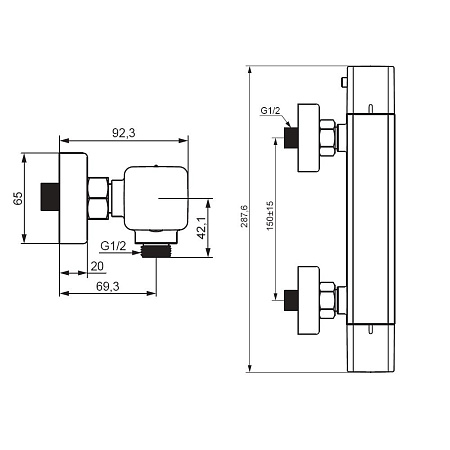Смеситель Damixa Gala 536000300 для душа черный