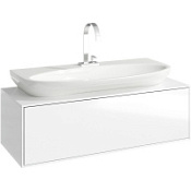 Тумба с раковиной Aqwella Genesis GEN0112W 120 белый глянцевый
