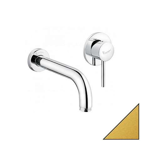 Смеситель Emmevi Piper 45055/ORS для раковины, зачищенное золото