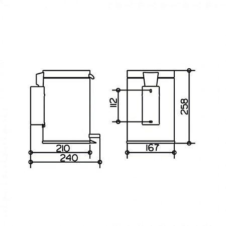 Ведро Keuco Plan 14977370000 для мусора, черный матовый