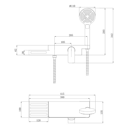 Смеситель Lemark Unibox LM6903CW для душа, хром