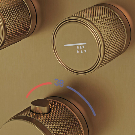 Душевой комплект Sancos Space SC3006BG брашированное золото