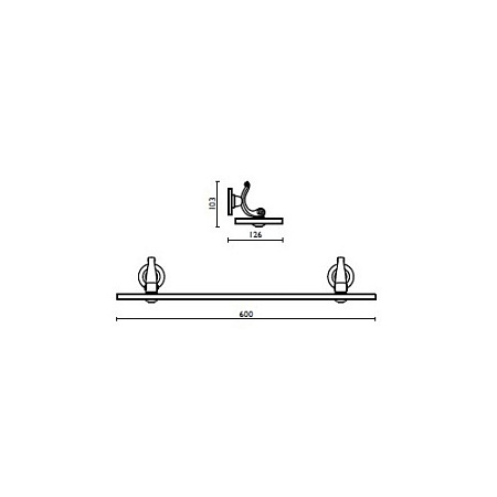 Полка Bagno & Associati Opera OP11392 BR