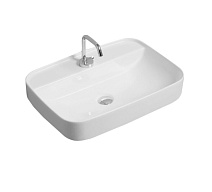 Раковина Kerasan Tribeca 514001bi*1 60 с 1 отверстием под смеситель, белый Раковина Kerasan Tribeca 514001bi*1 60 с 1 отверстием под смеситель, белый