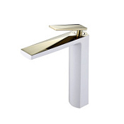 Смеситель Boheme Venturo 382-W для раковины, белый/золото