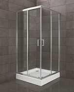 Душевой уголок BelBagno Uno UNO-195-A-2-80-C-Cr прозрачное стекло