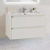 Тумба с раковиной BelBagno Kraft KRAFT 39-800/390-2C-SO-BO 80 bianco opaco