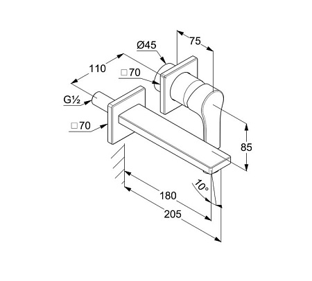 Смеситель Kludi Zenta SL 482440565 для раковины, хром