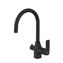 Смеситель Lemark Ursus LM7261BL для кухонной мойки, черный