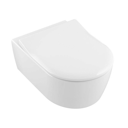 Унитаз подвесной Villeroy & Boch Avento 5656RS01 с сиденьем микролифт SlimSeat, alpin