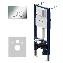 Инсталляция для унитаза AM.PM PrimeFit I012709.0151 с кнопкой смыва PrimeFit L хром глянцевый